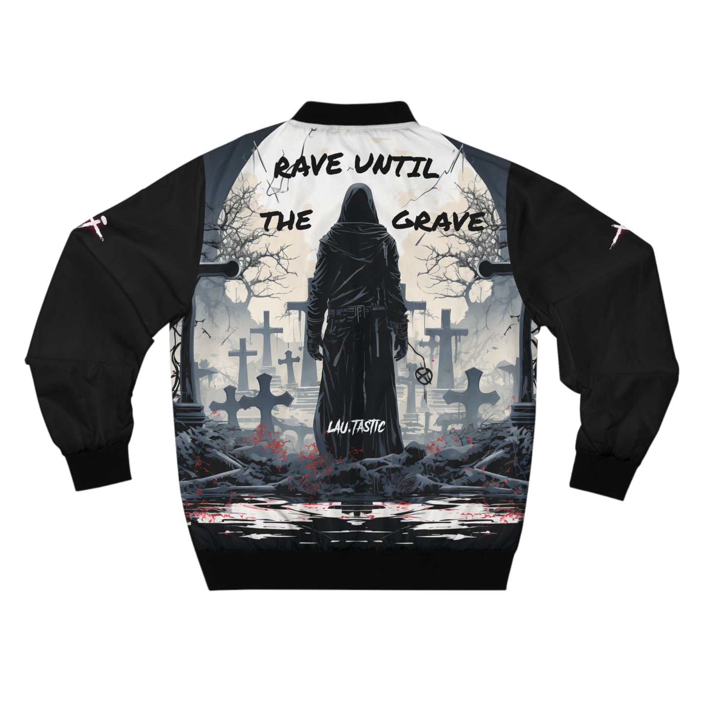 LAU.TASTIC | Rave Until The Grave - Men's AOP Bomber Jacket