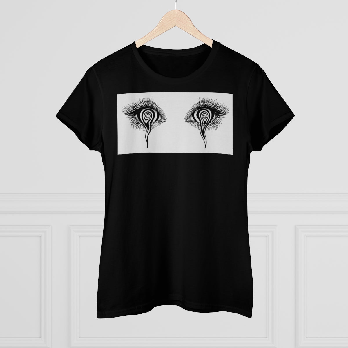Trippy Eyes | Women's Premium Cotton Tee - Front Print