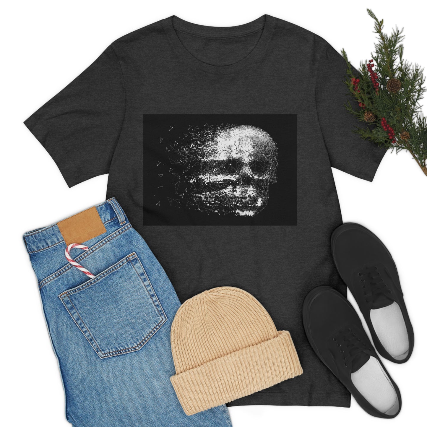 Glitch Skull | Unisex T-Shirt - Front Print