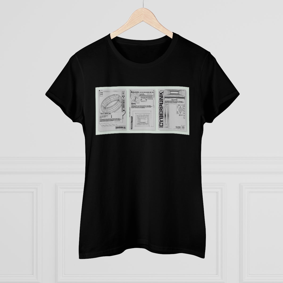 Modern Abstract Posters | Women's Premium Cotton Tee - Front Print