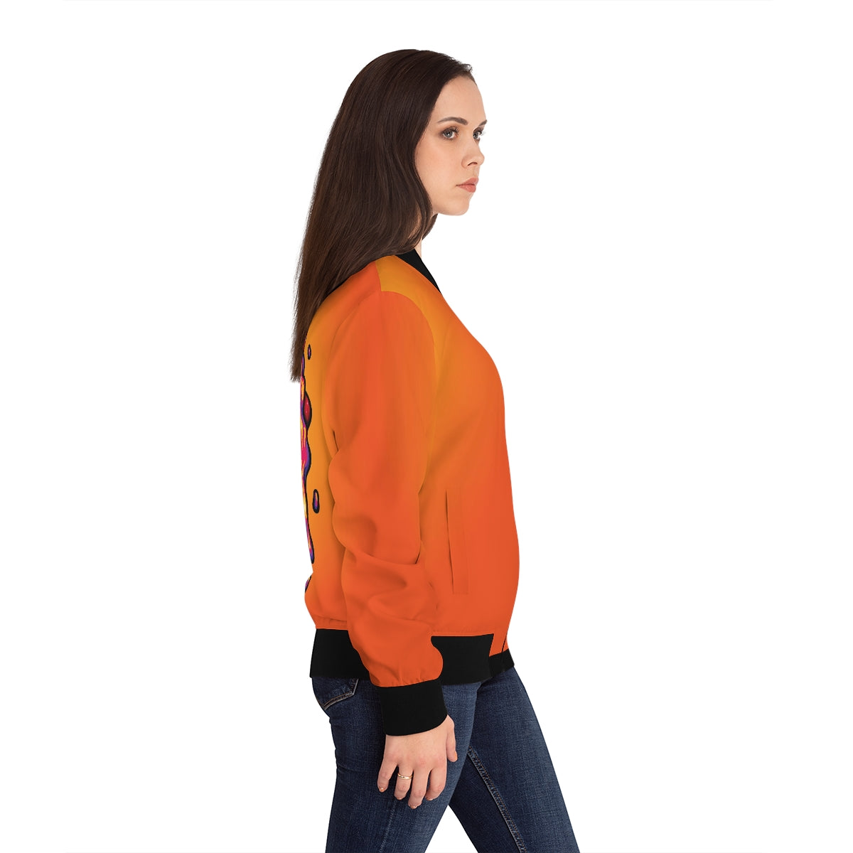 Mouth Melting Lips - Women's Bomber Jacket (AOP)