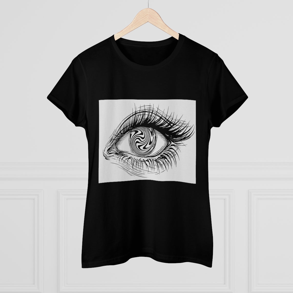 Hypnotising eye | Women's Premium Cotton Tee - Front Print