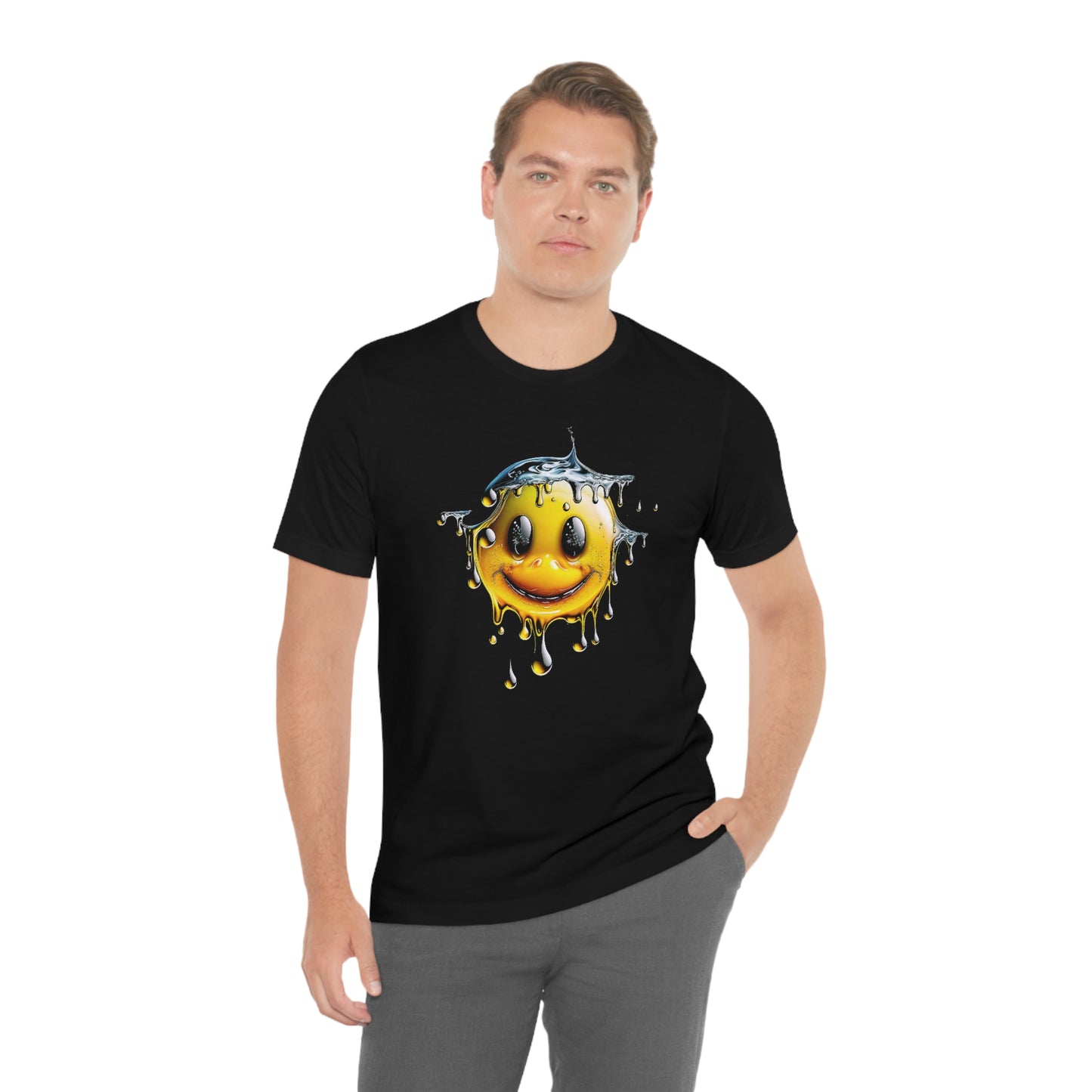 Dropping Smiley | Unisex Jersey Short Sleeve T-Shirt