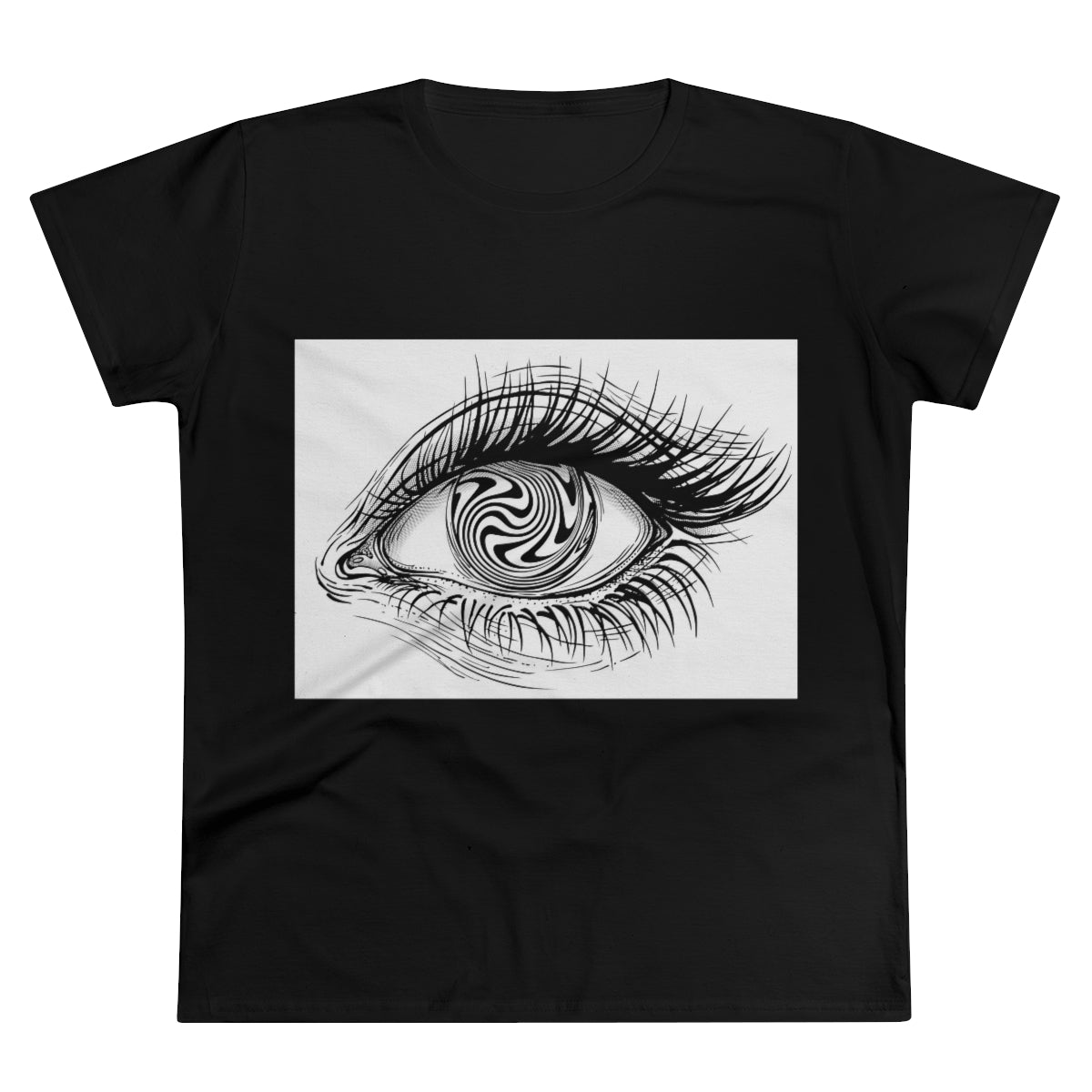 Hypnotising eye | Women's Premium Cotton Tee - Front Print