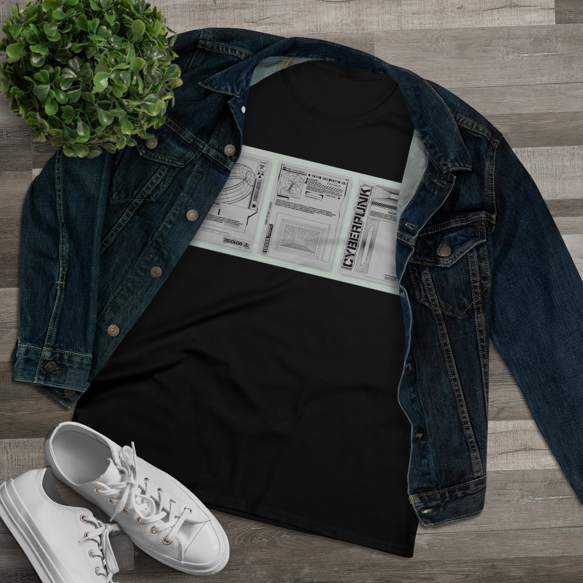 Modern Abstract Posters | Women's Premium Cotton Tee - Front Print