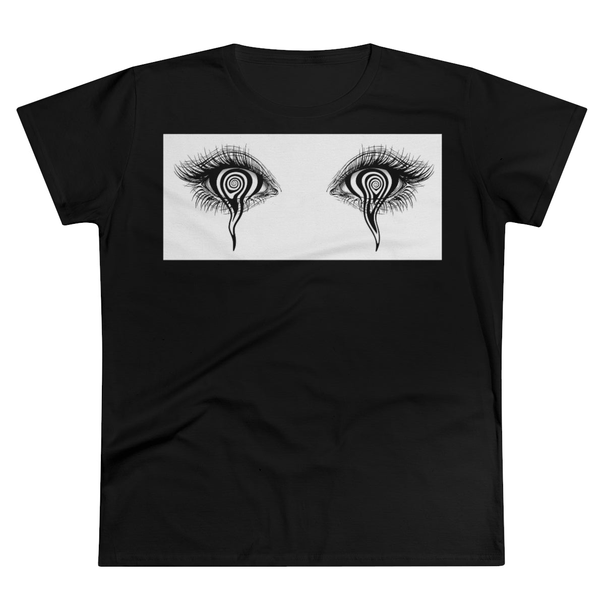 Trippy Eyes | Women's Premium Cotton Tee - Front Print