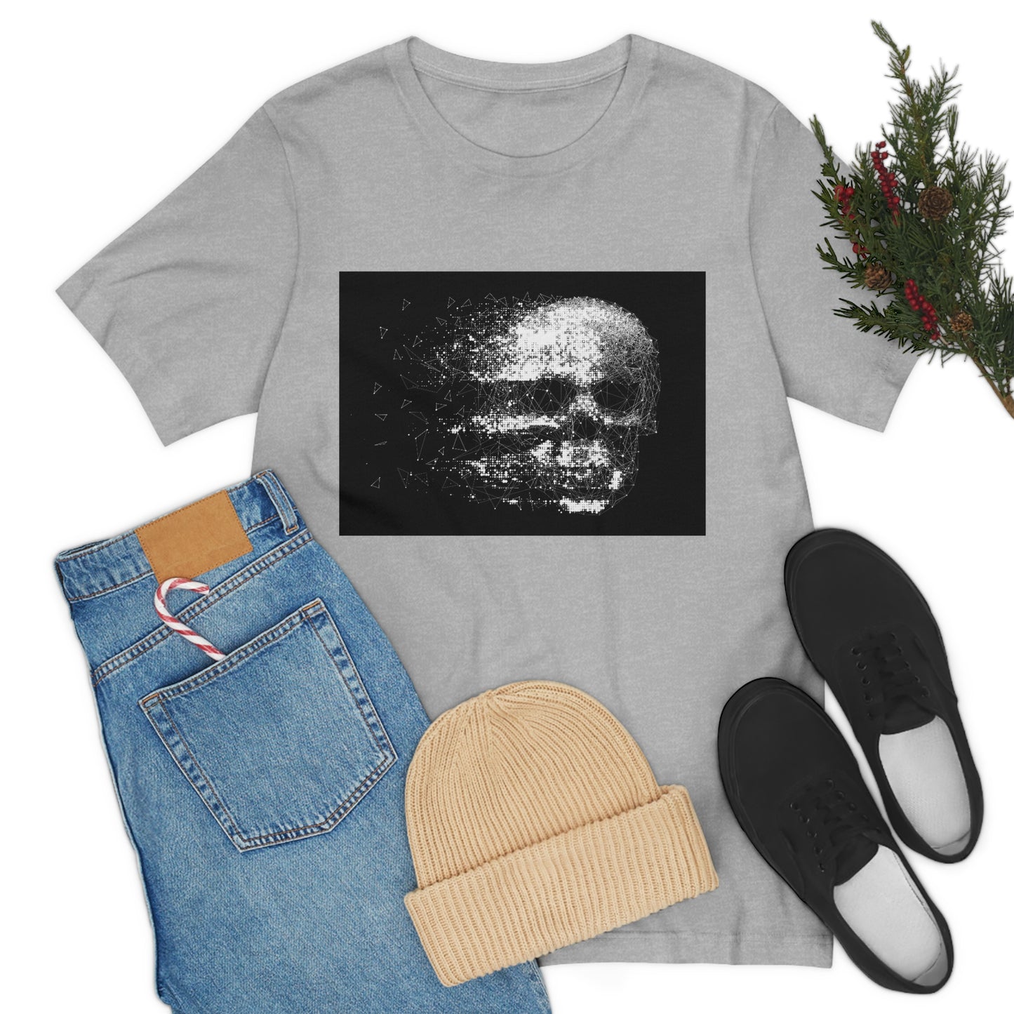 Glitch Skull | Unisex T-Shirt - Front Print