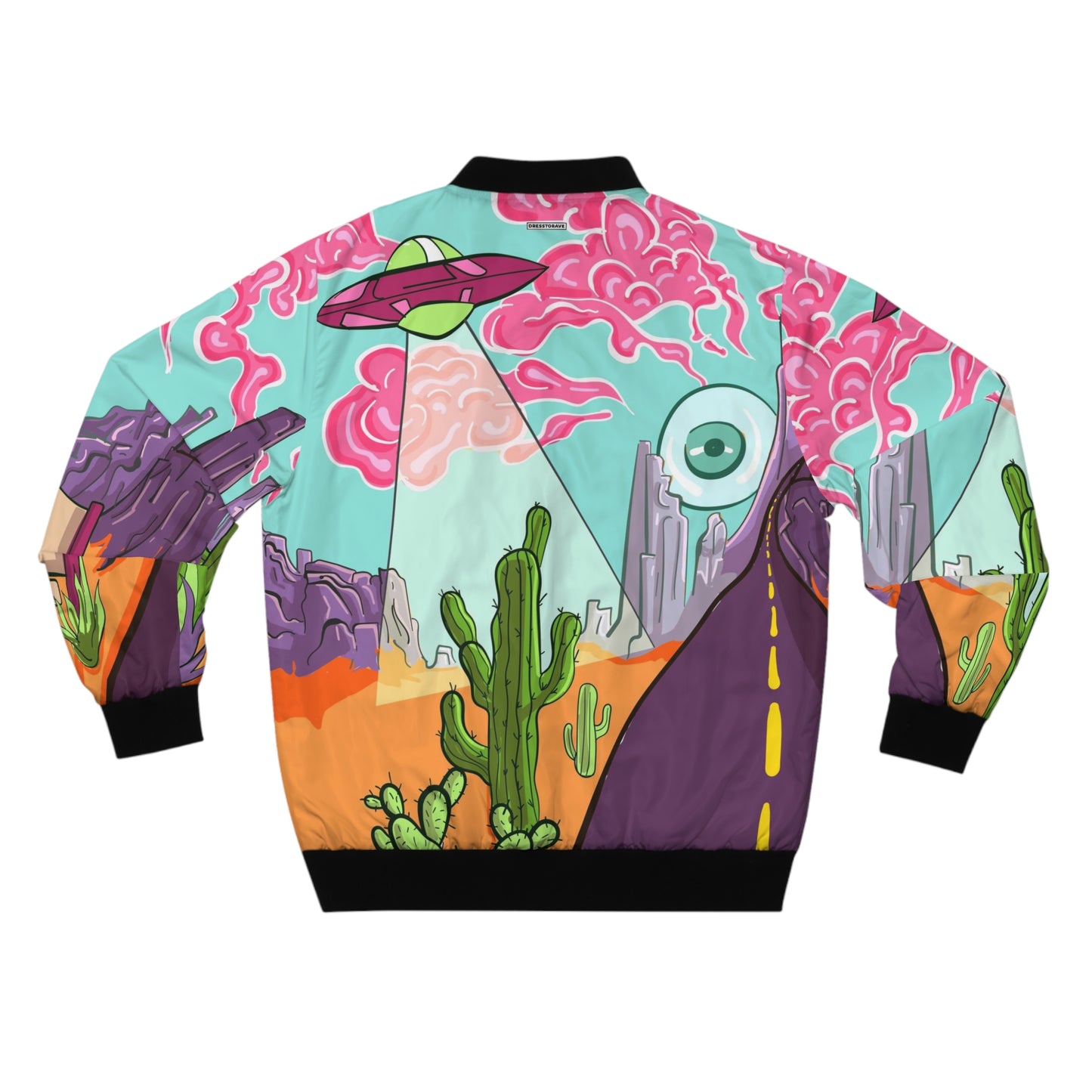 Trippy Alien - Men's AOP Bomber Jacket