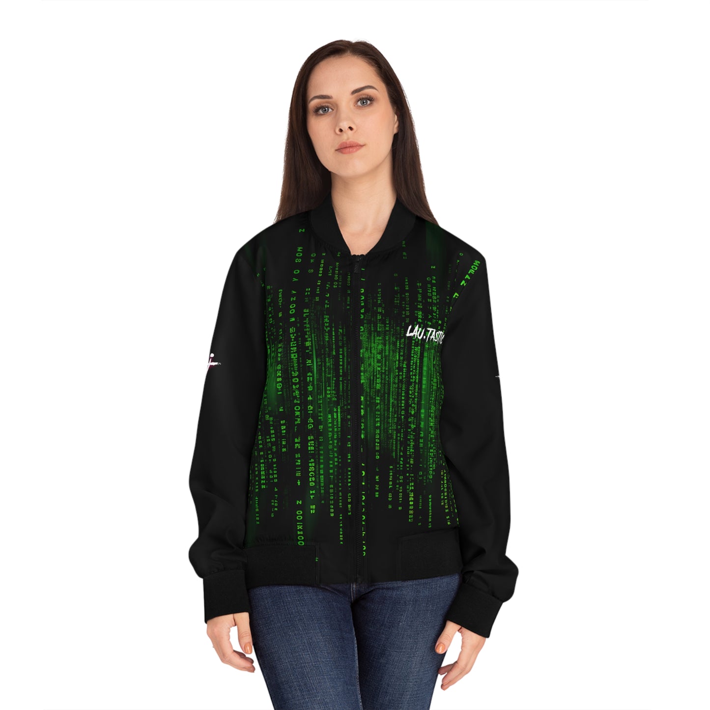 LAU.TASTIC | Matrix Green - Women's Bomber Jacket