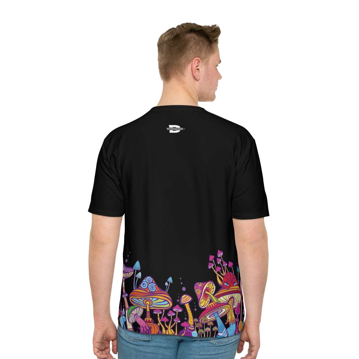 Black Psy Mushroom - Men's Loose T-shirt