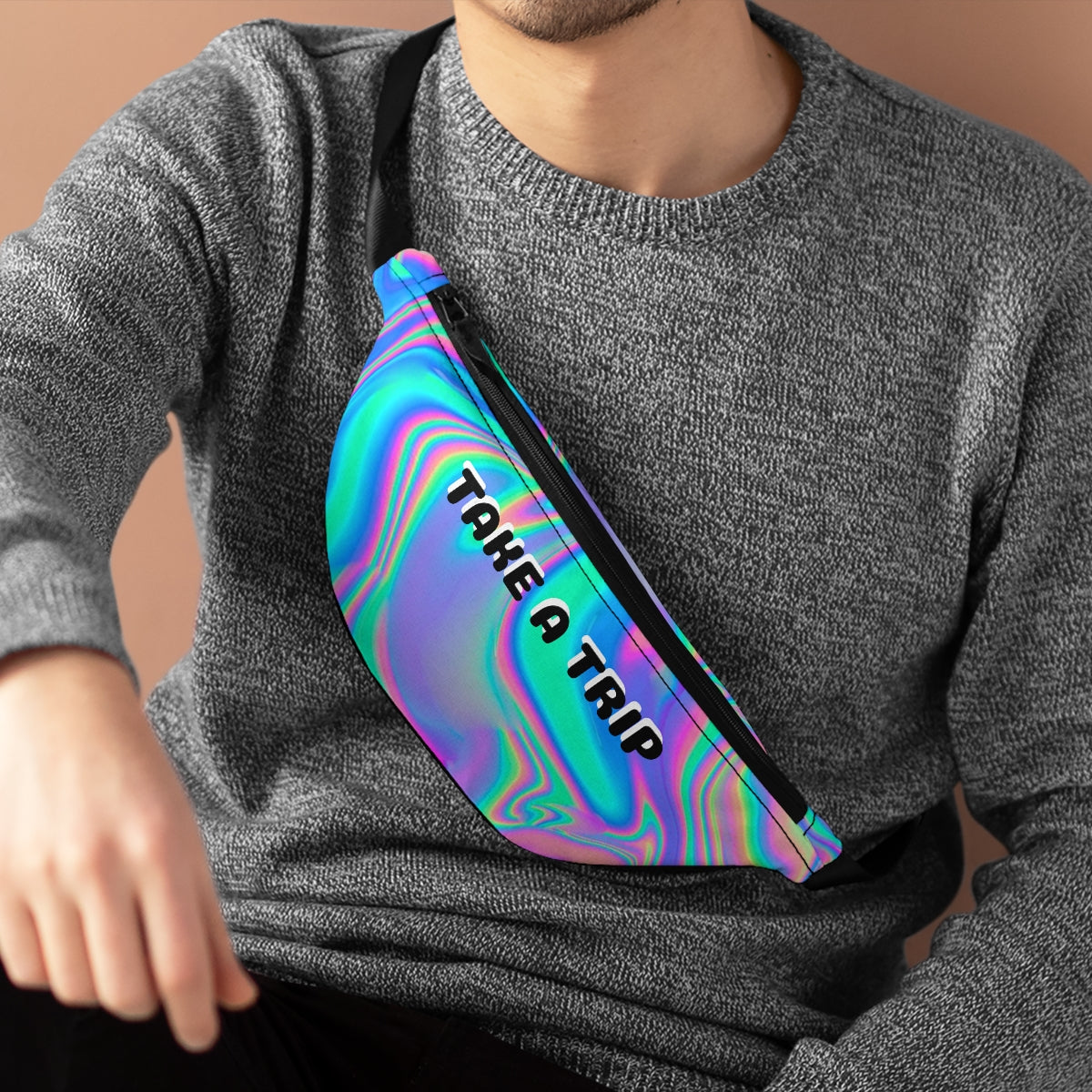 Iridescent Marble Trip | Fanny Pack - Dresstorave