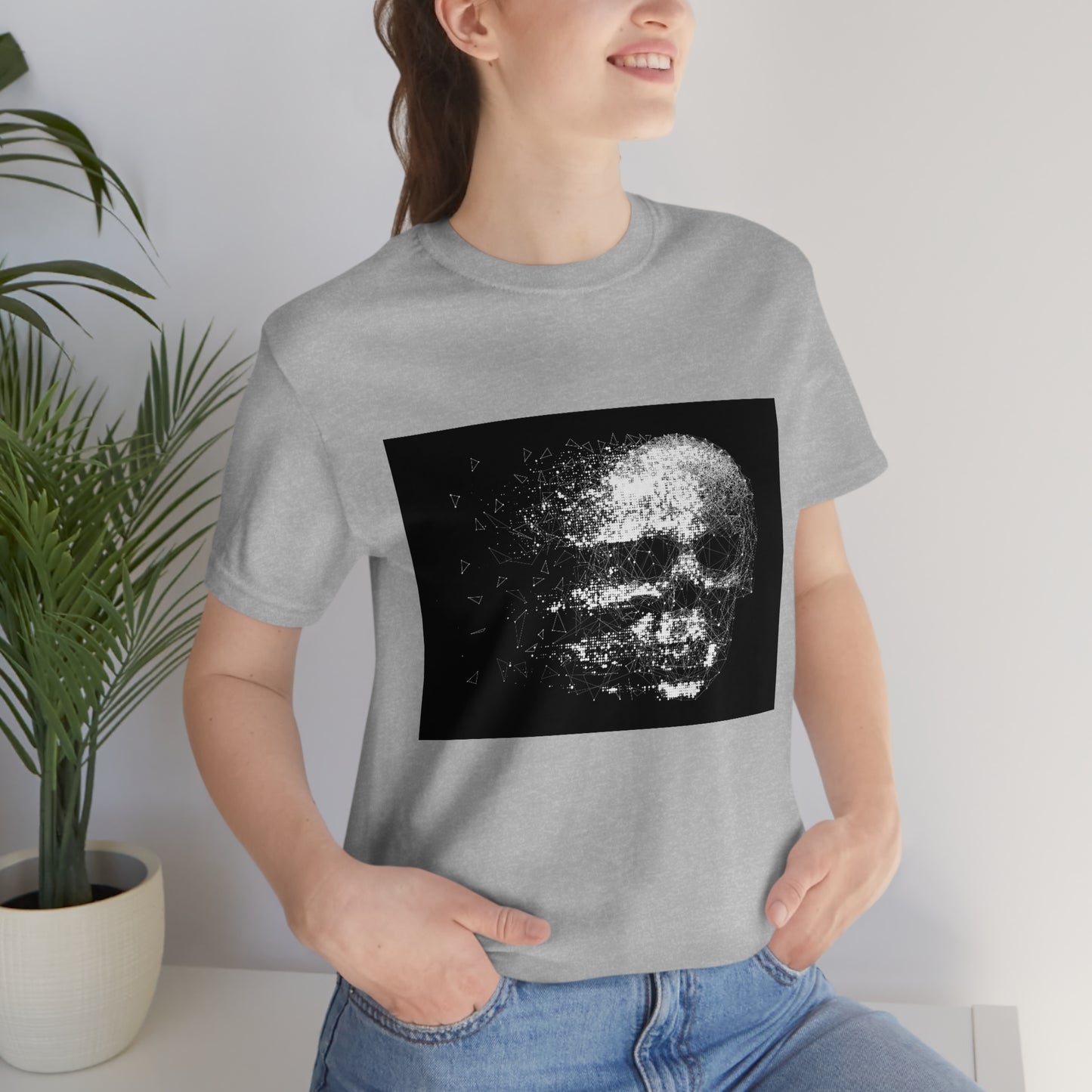 Glitch Skull | Unisex T-Shirt - Front Print