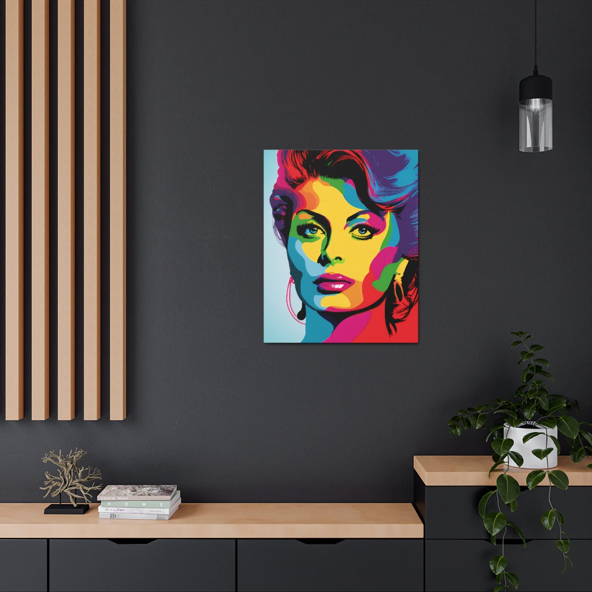 Sophia Loren - Satin Canvas, Stretched