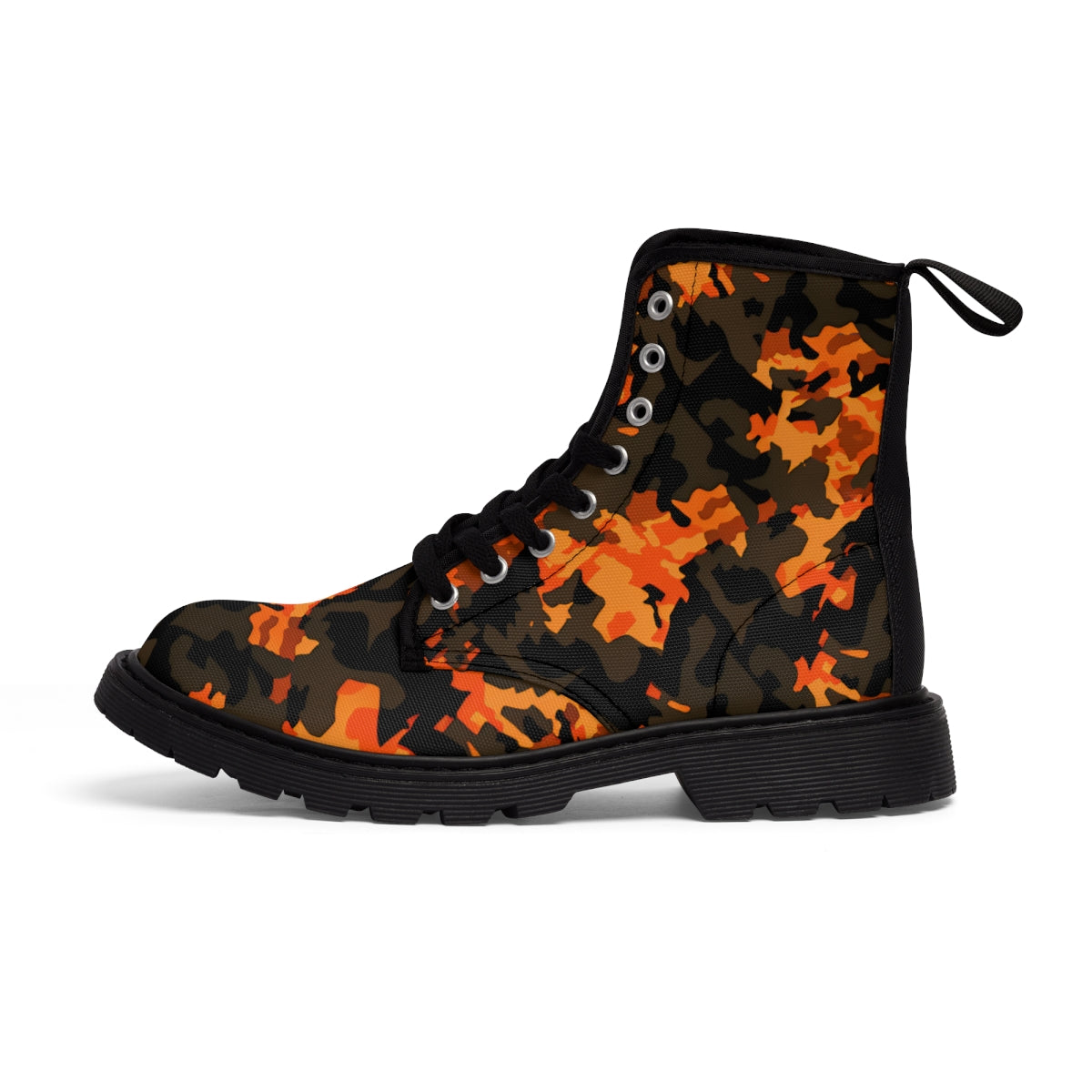 Camouflage Orange - Men's Canvas Boots