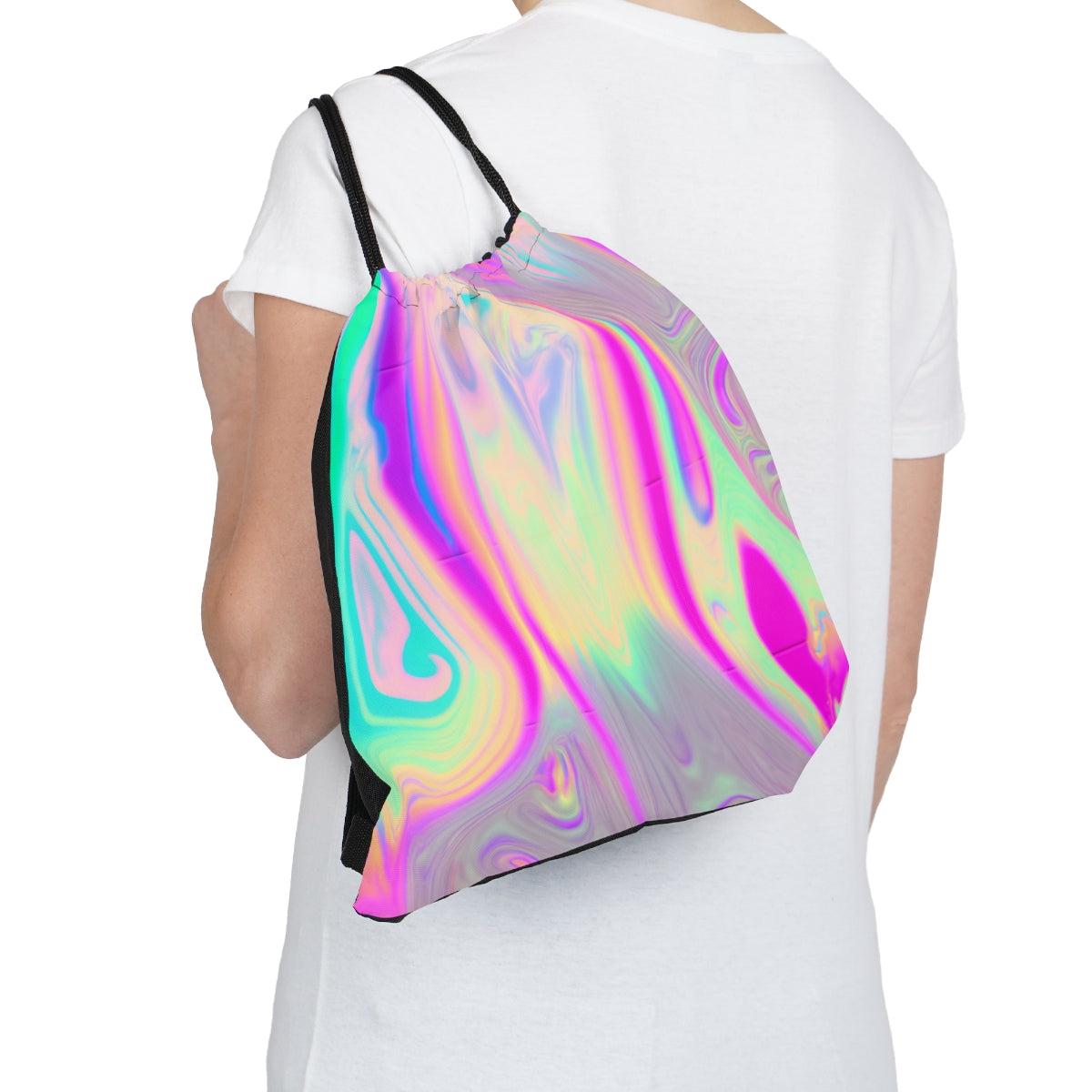 Iridescent Marble Colors | Drawstring Bag
