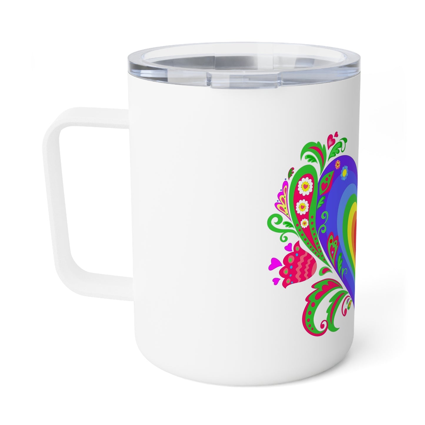 Hippie Heart | Insulated Coffee Mug, 10oz