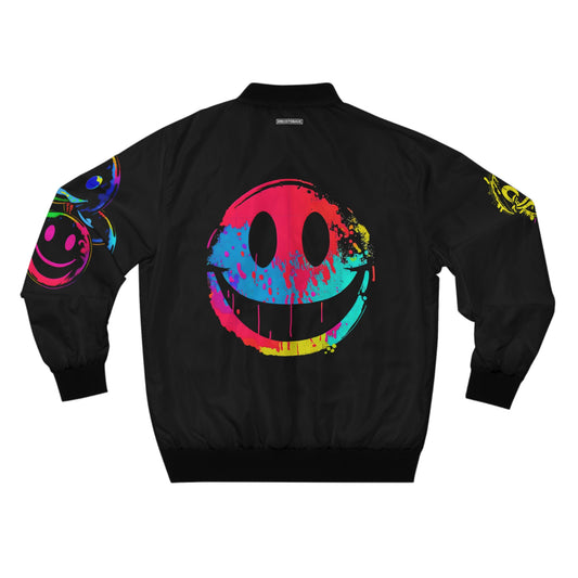 Colorful Acid Smileys -  Men's AOP Bomber Jacket