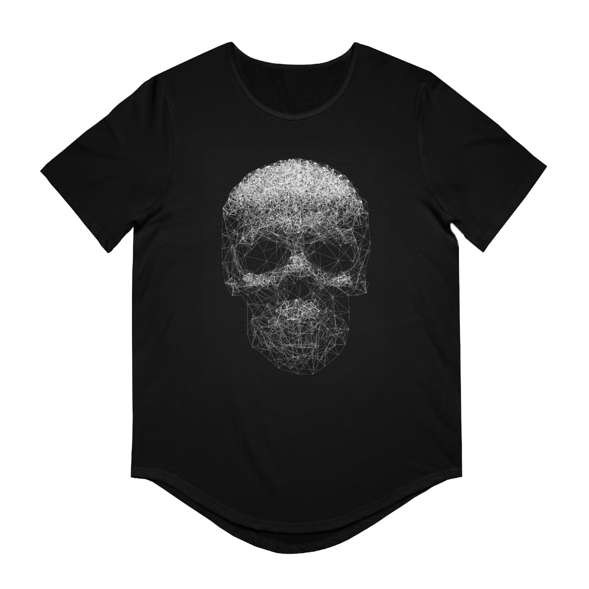 Skull - Men's Jersey Curved Hem T-Shirt