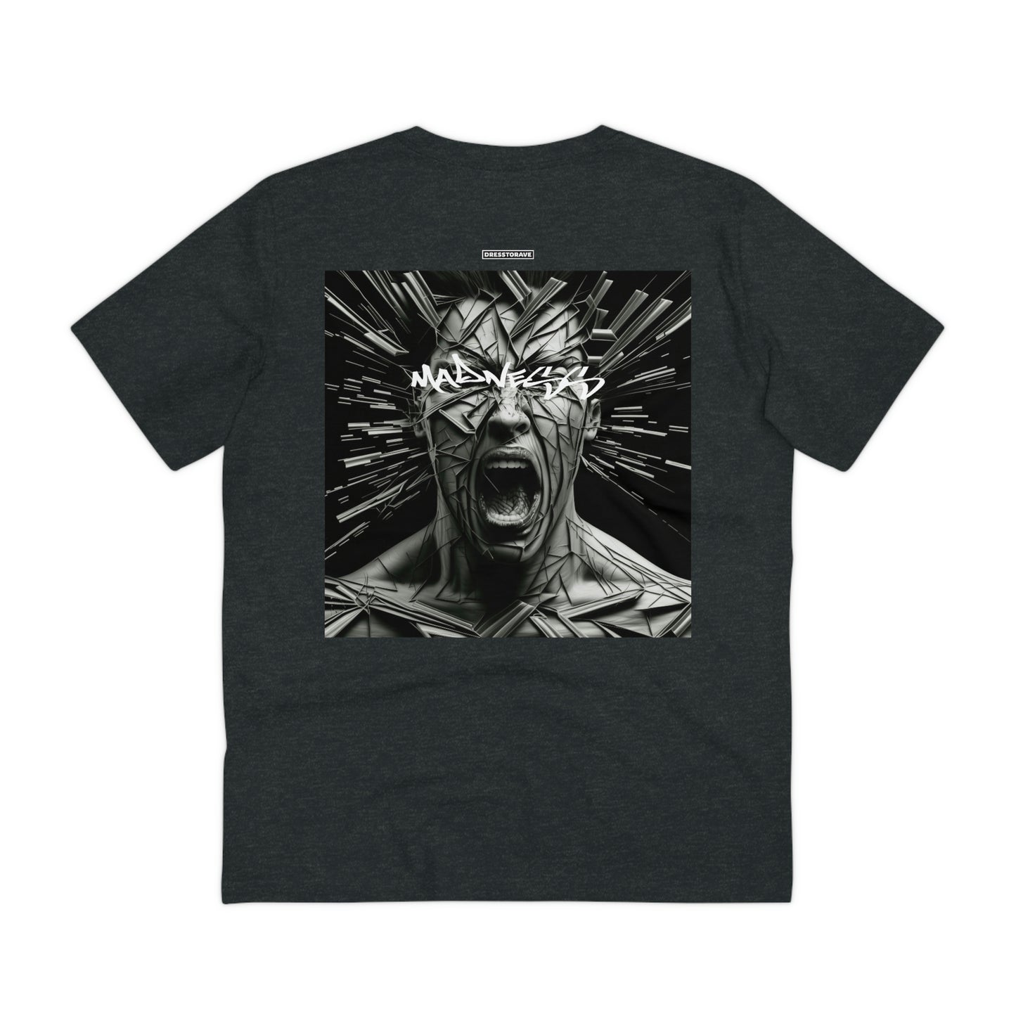 MADNESS Face - Organic T-shirt - Unisex ( Back Print )