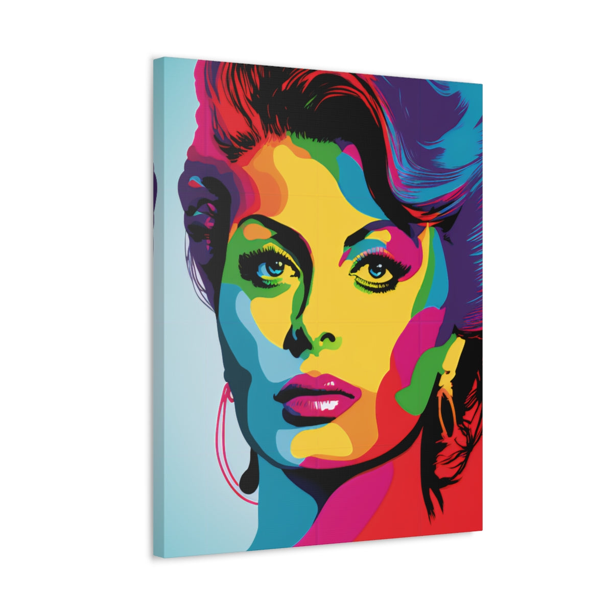 Sophia Loren - Satin Canvas, Stretched