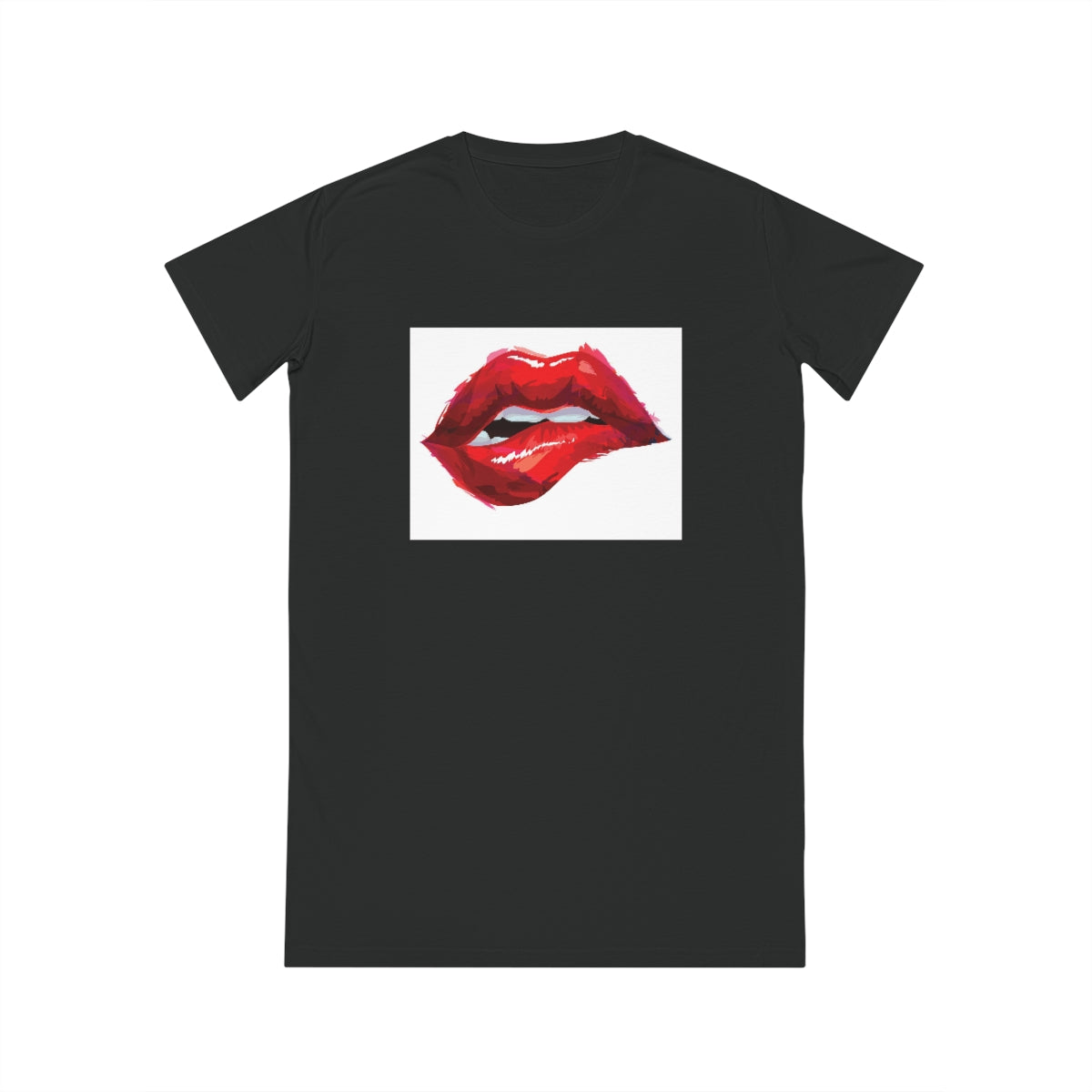 Sexy Lips | Spinner T-Shirt Dress