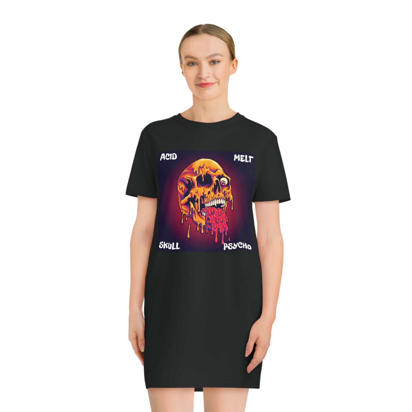 Melted Skull | Spinner T-Shirt Dress
