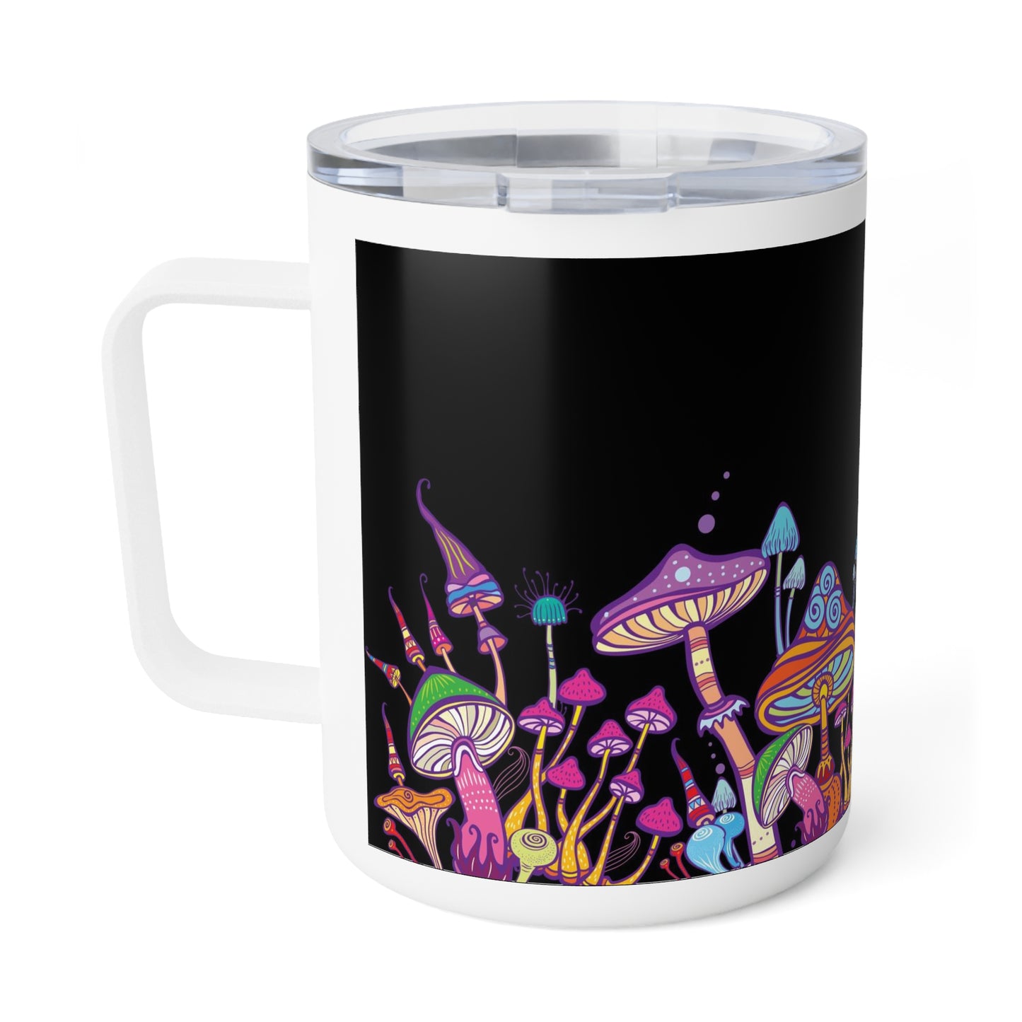 Trippy Mushrooms | Insulated Coffee Mug, 10oz