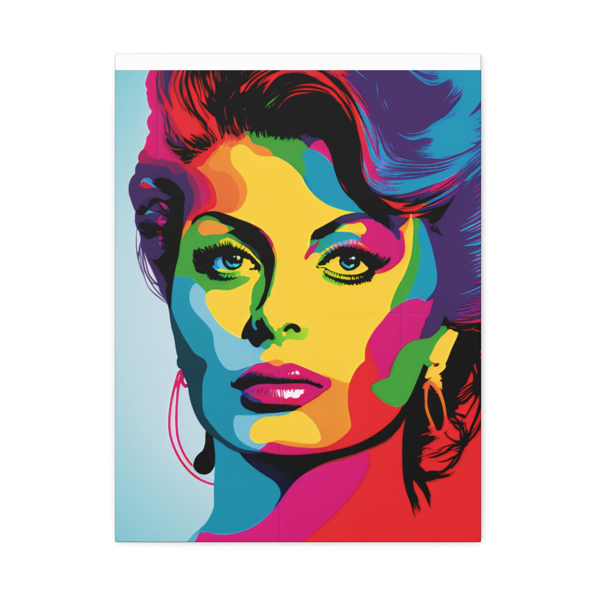 Sophia Loren - Satin Canvas, Stretched