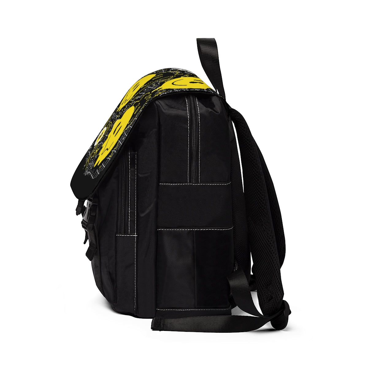 Melted Acid Smileys - Unisex Casual Shoulder Backpack