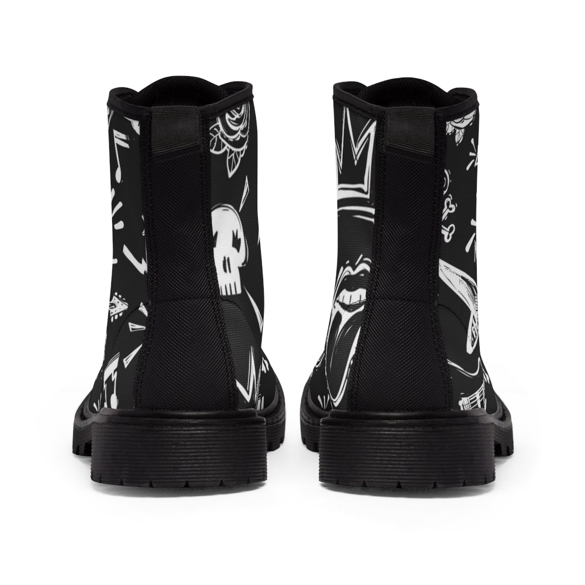 S3X n Rock nRoll - Women's Canvas Boots