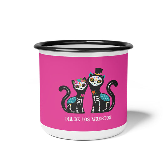 Halloween Catty Cats | Enamel Reusable Camping Cup Festival