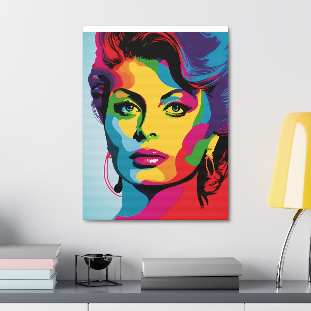 Sophia Loren - Satin Canvas, Stretched