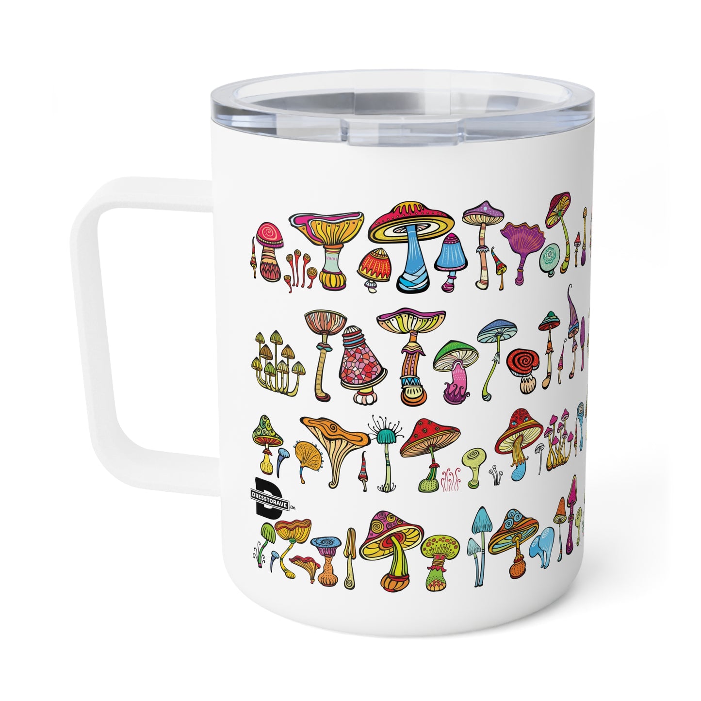 Mushroom Types | Insulated Coffee Mug, 10oz