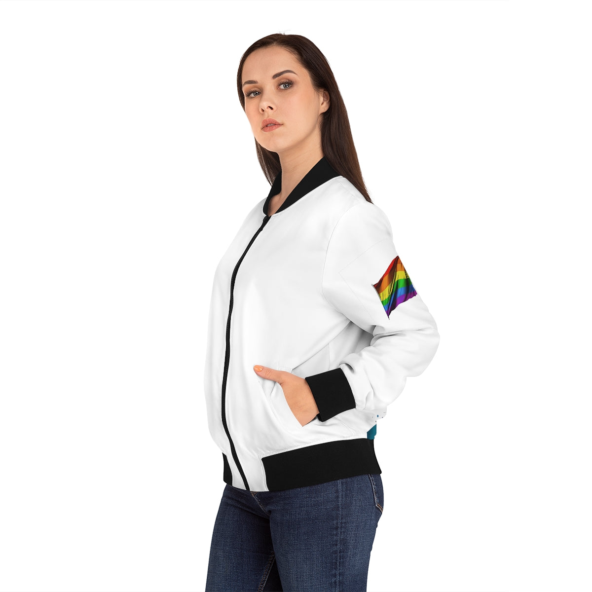 Pride Portrait - Women's Bomber Jacket (AOP)