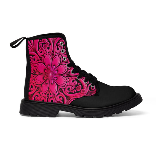 Pink Rosace | Women's Canvas Boots