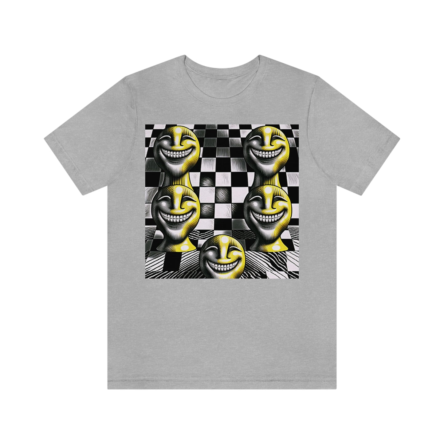 Grunge Trippy Smiles | Unisex Jersey Short Sleeve T-Shirt