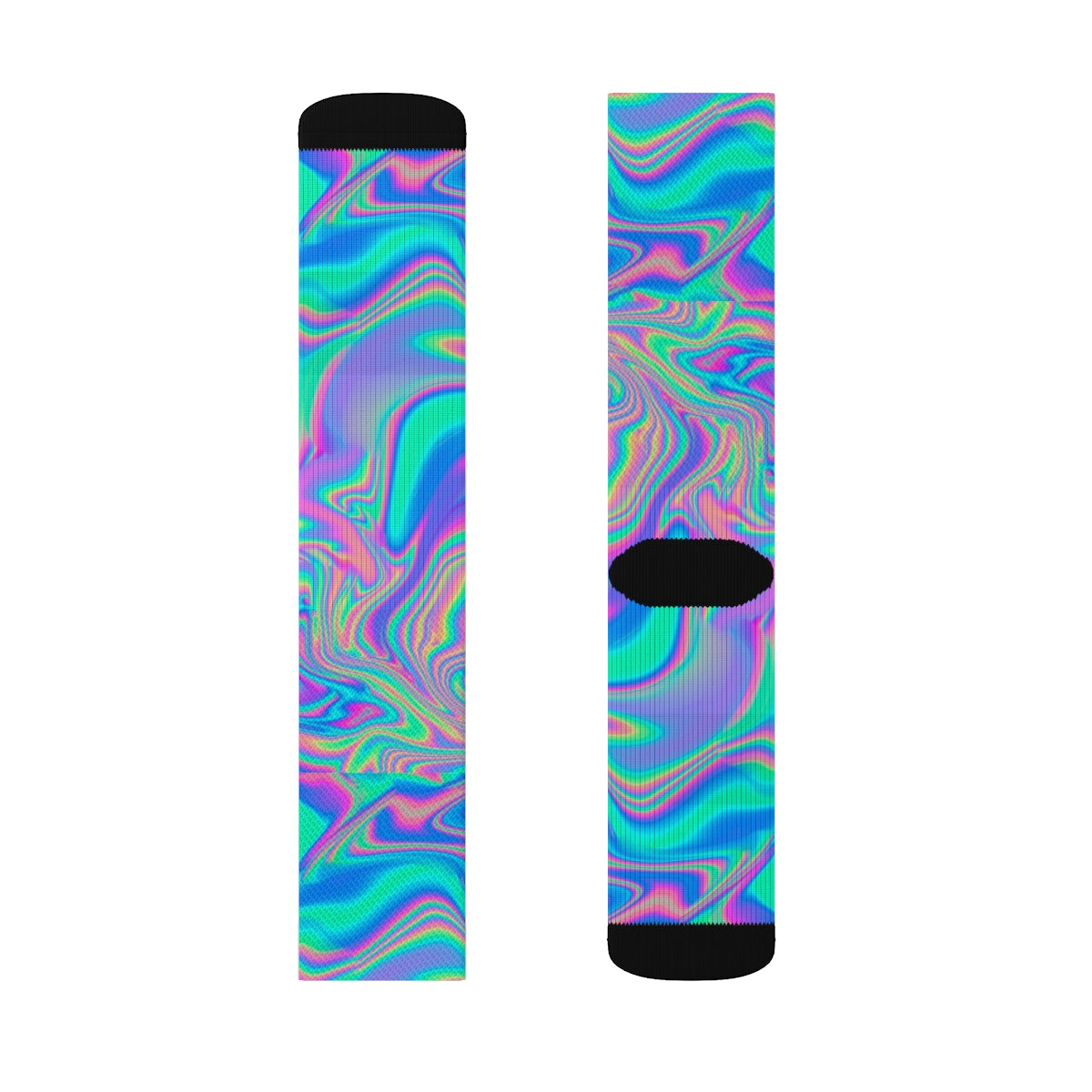Iridescent Marbled Holographic | Socks