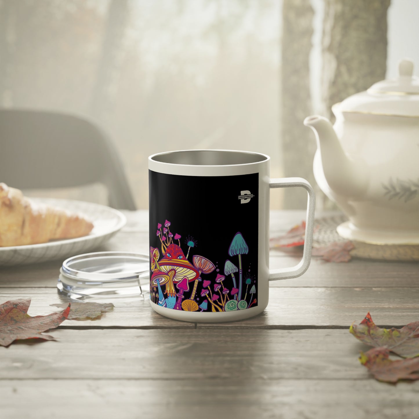 Trippy Mushrooms | Insulated Coffee Mug, 10oz
