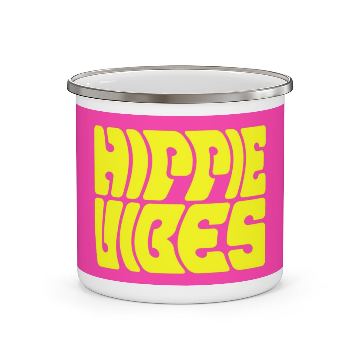 Hippie Vibe | Enamel Reusable Camping Mug Festival - Dresstorave