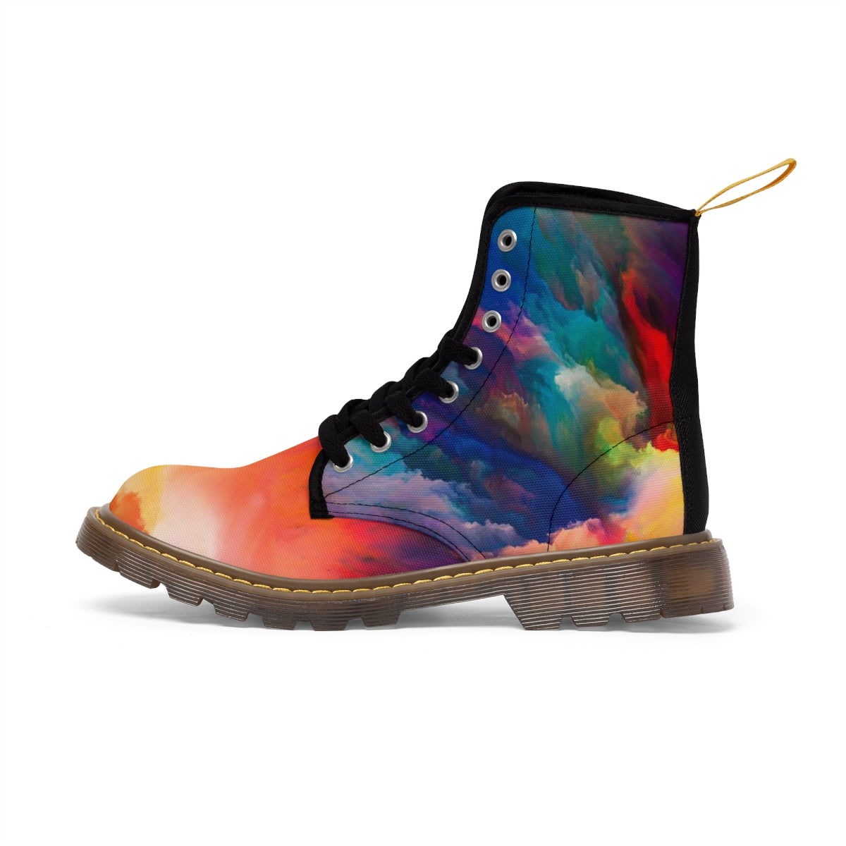 Abstract Design - Women's Canvas Boots