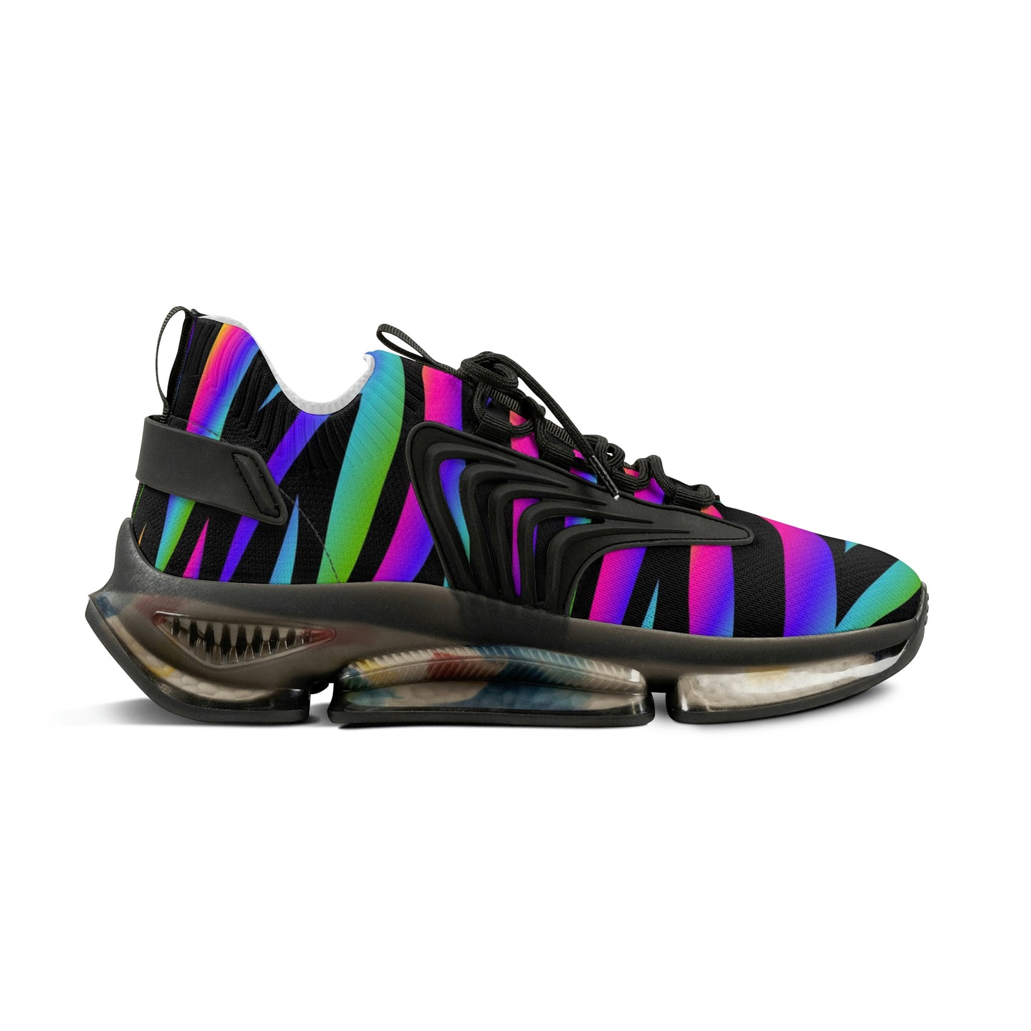 Rainbow Zebra - Men's Mesh Sports Sneakers