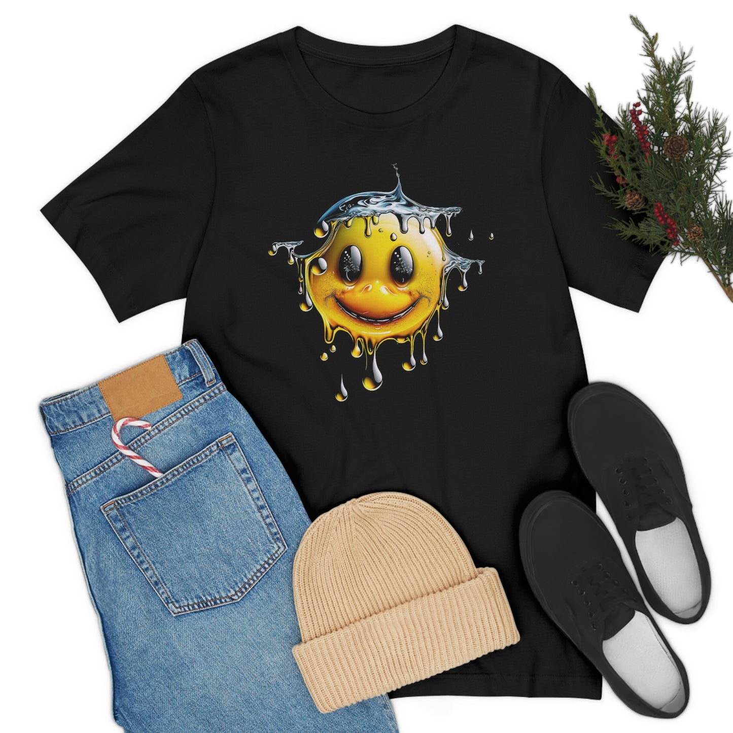 Dropping Smiley | Unisex Jersey Short Sleeve T-Shirt