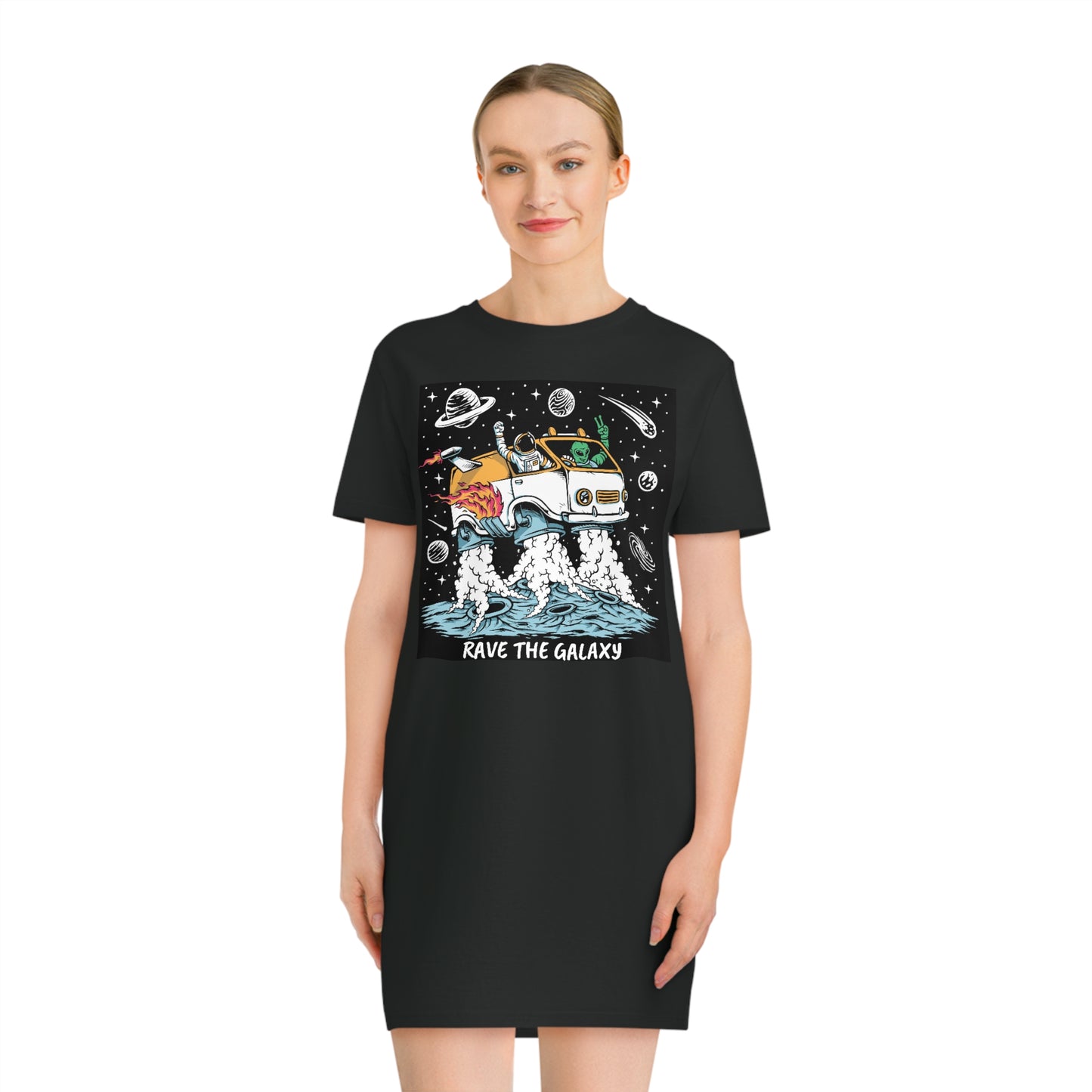 Rave the Galaxy | Spinner T-Shirt Dress
