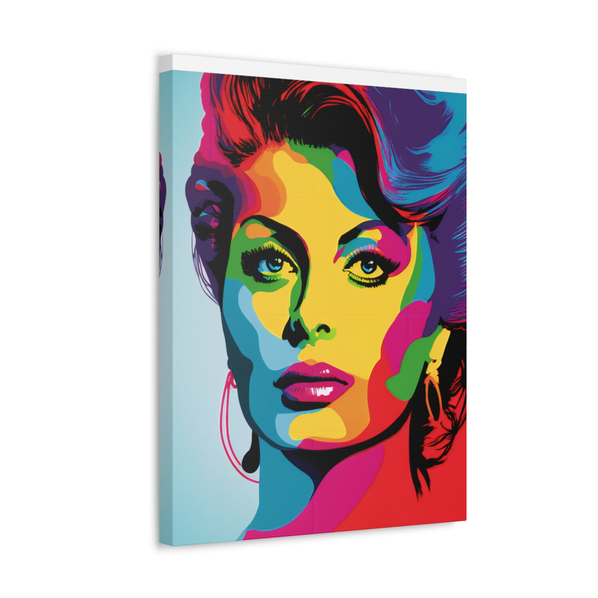 Sophia Loren - Satin Canvas, Stretched